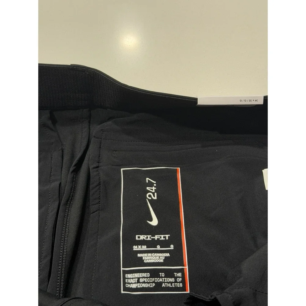 Nike 24.7 PerfectStretch Dri-FIT UV Utility Pants Black HV0377-010 34x32 NWT